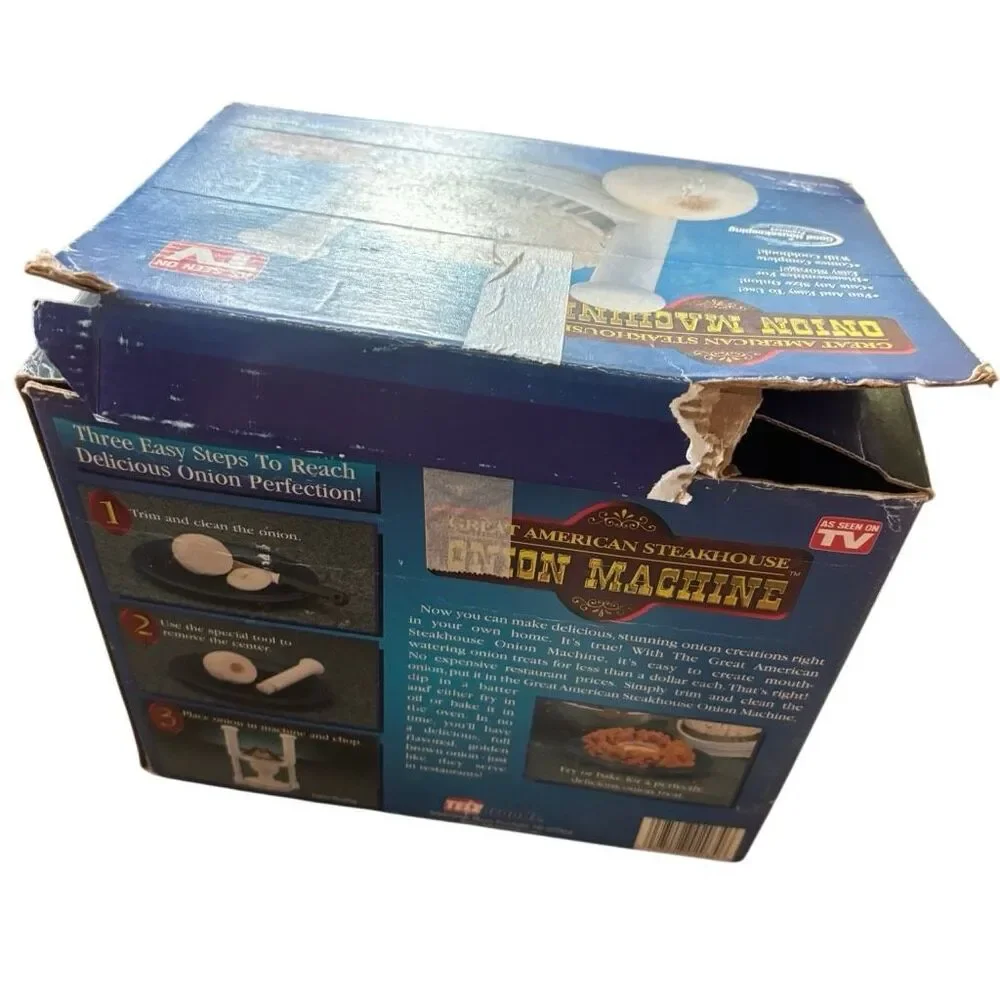 Great American Steakhouse Onion Machine Blossom Cutter Slicer Recipe Book Box⁠